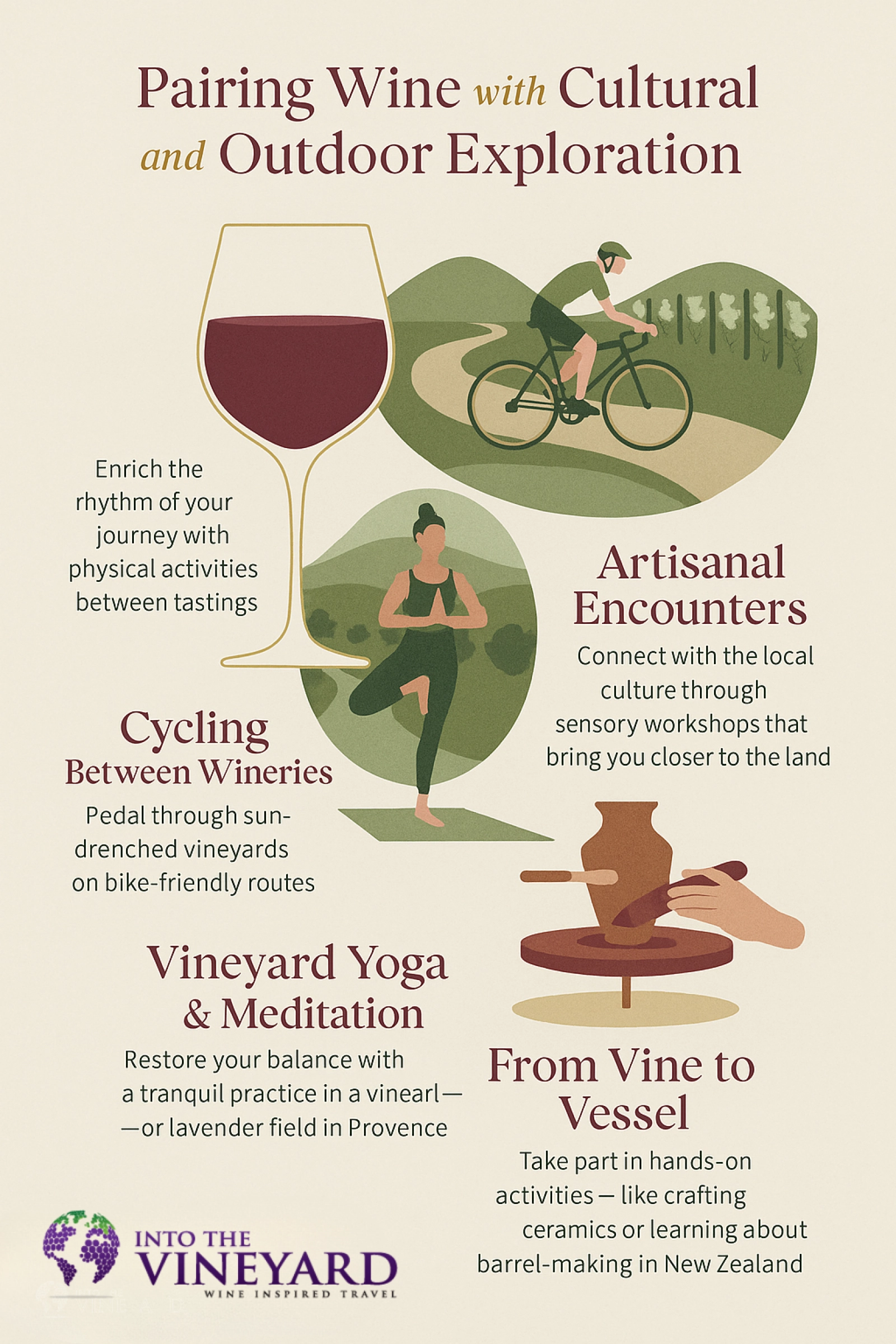 Pairing wine with cultural and outdoor exploration